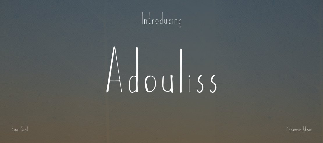 Adouliss Font