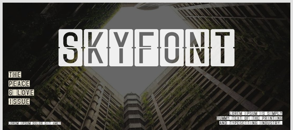 Skyfont Font