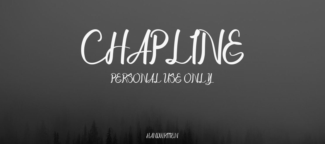 Chapline personal use only Font