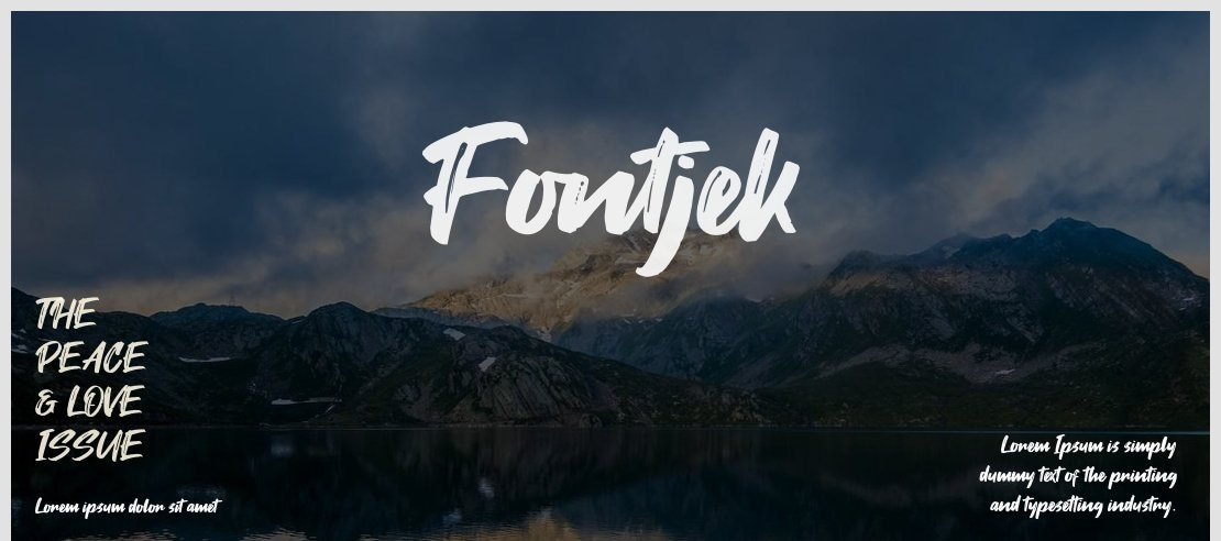 Fontjek Font