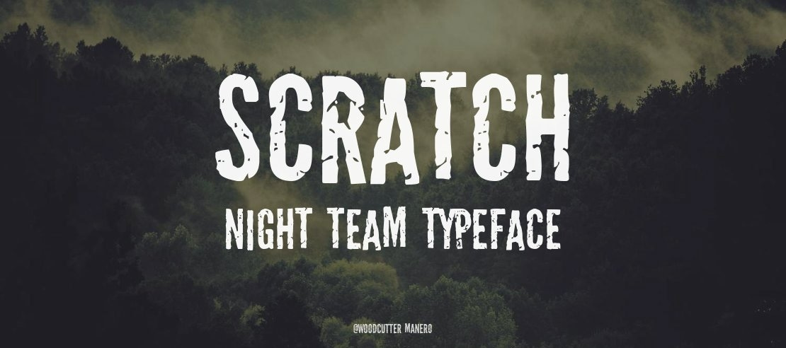 Scratch Night Team Font