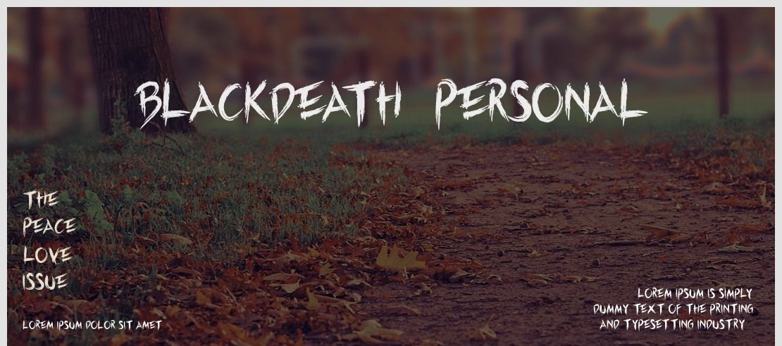 Blackdeath-Personal Font