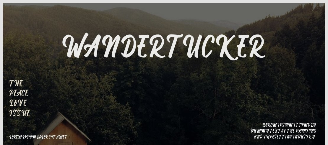 Wandertucker Font