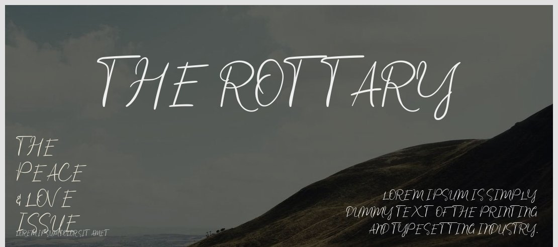 The Rottary Font
