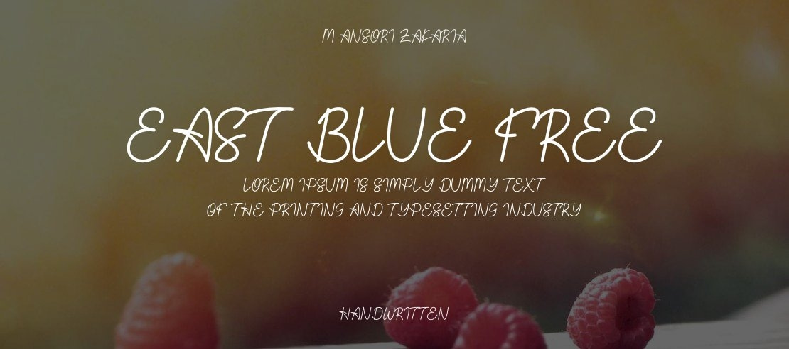 East Blue Free Font