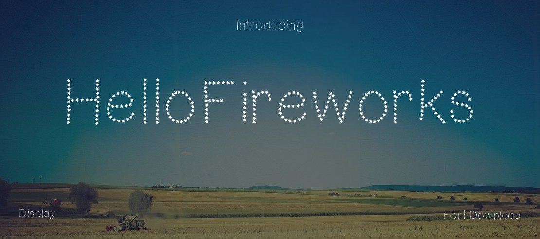 HelloFireworks Font