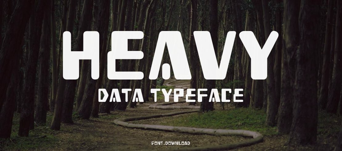 Heavy Data Font
