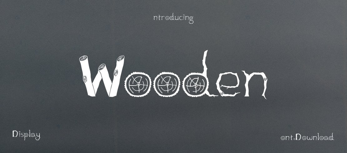 Wooden Font