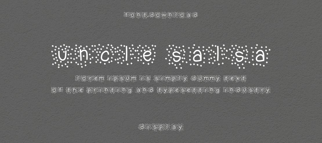 uncle salsa Font