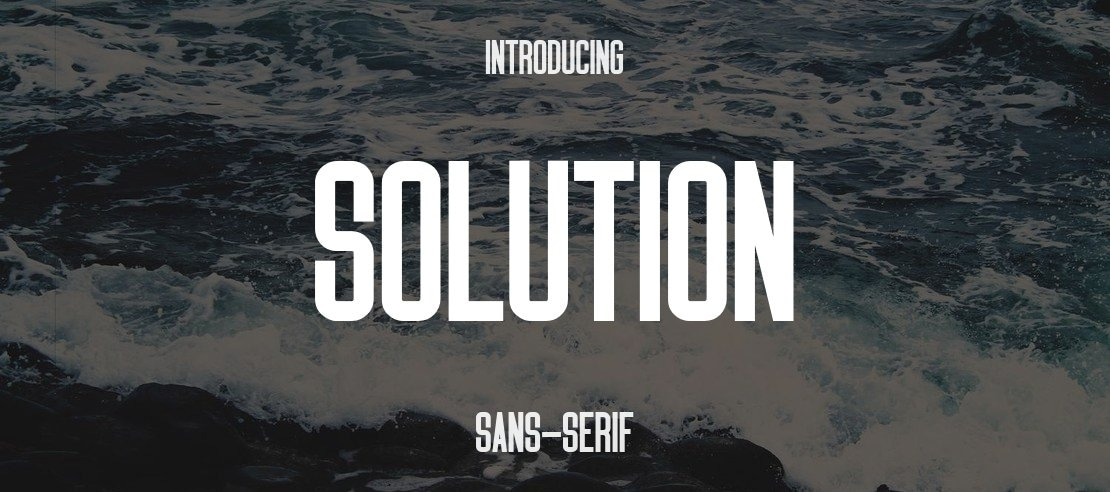 SOLUTION Font