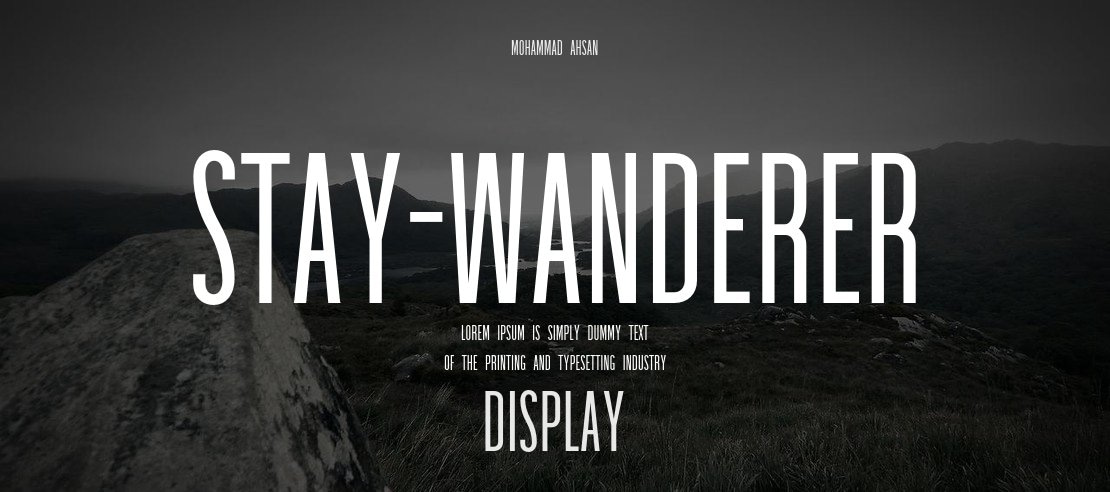 Stay-Wanderer Font Family