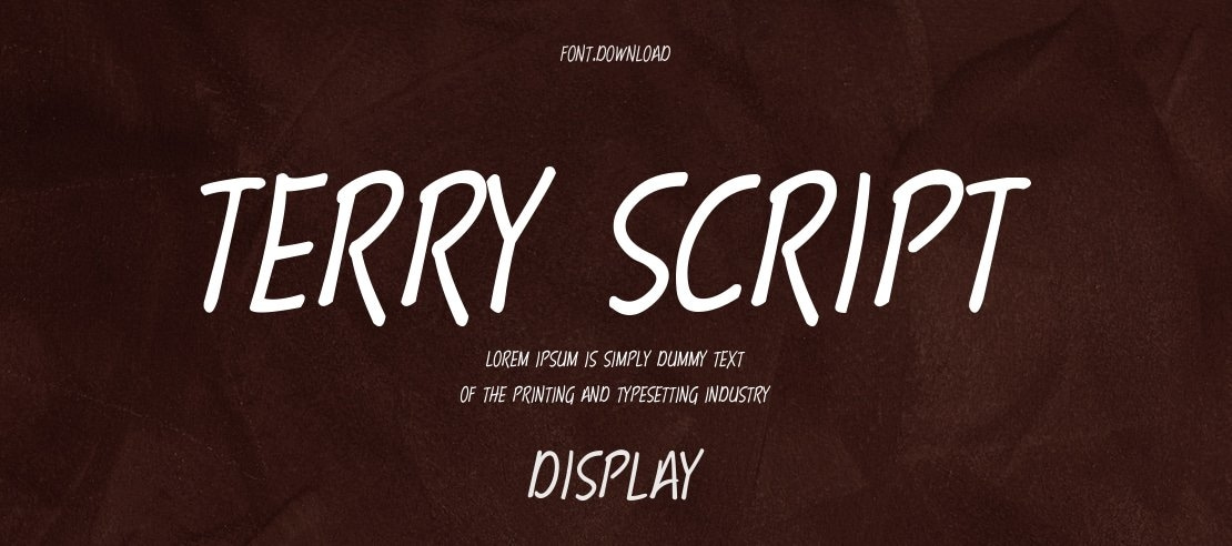 Terry Script Font