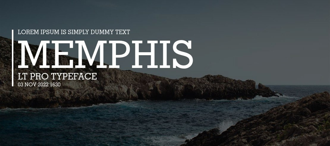 Memphis LT Pro Font Family