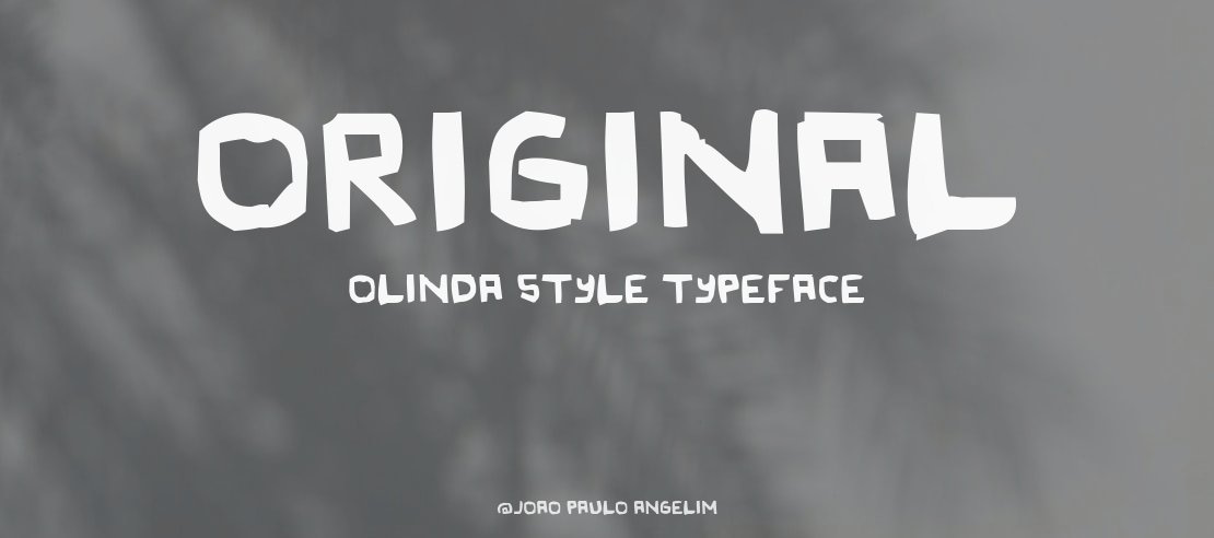 Original Olinda Style Font