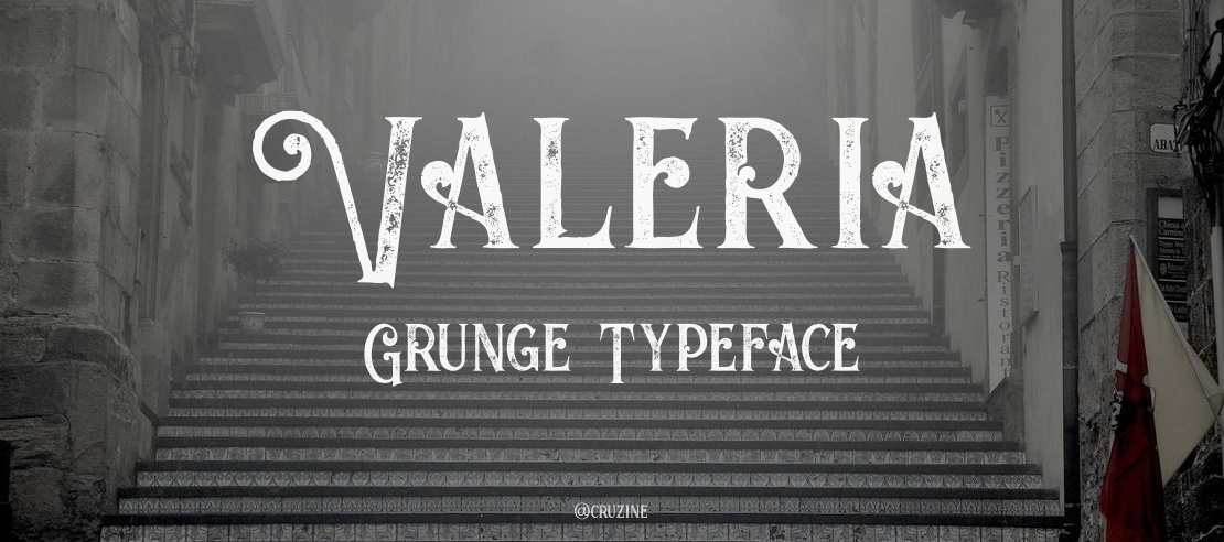 Valeria  Grunge Font