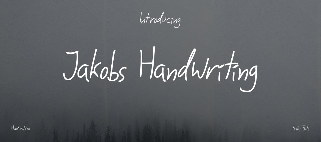 Jakobs Handwriting Font