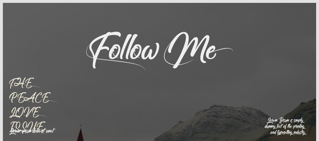 Follow Me Font