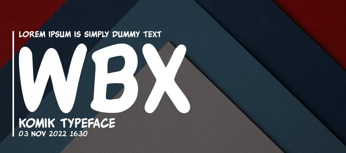 WBX Komik Font