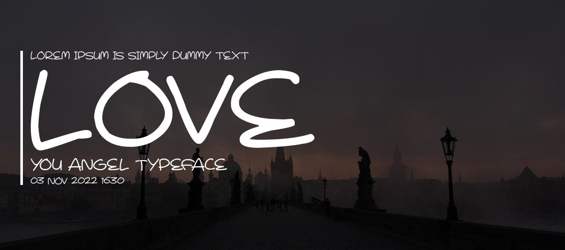 Love You Angel Font