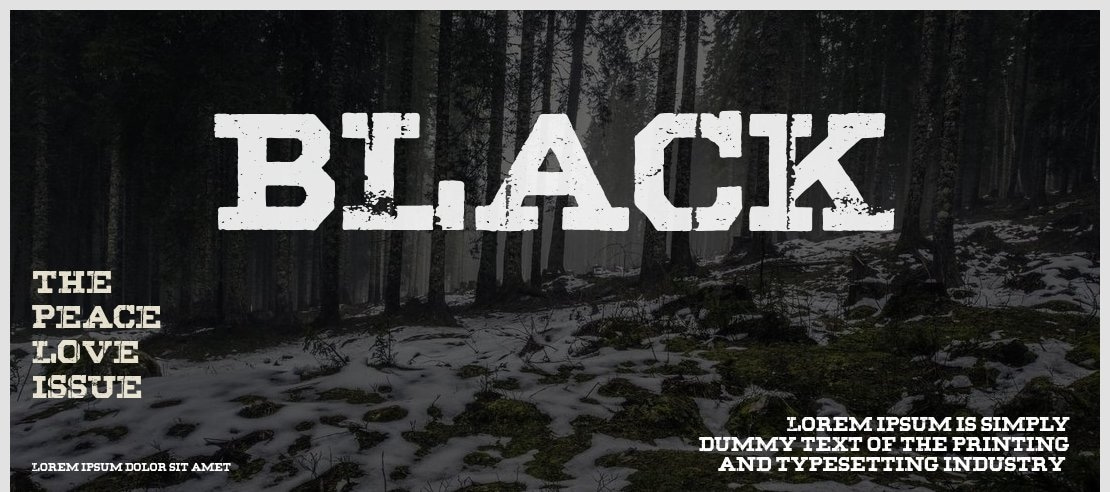 BLACK Font