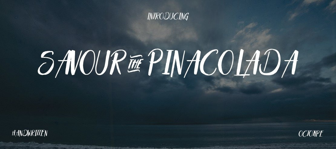 Savour&Pinacolada Font