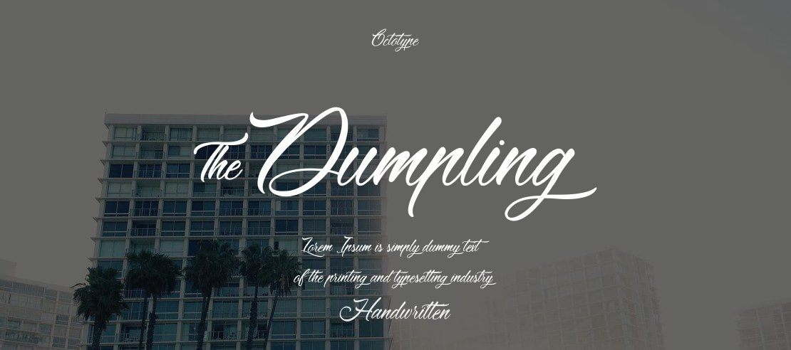 &Dumpling Font