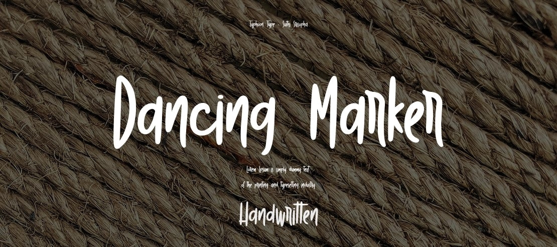Dancing Marker Font