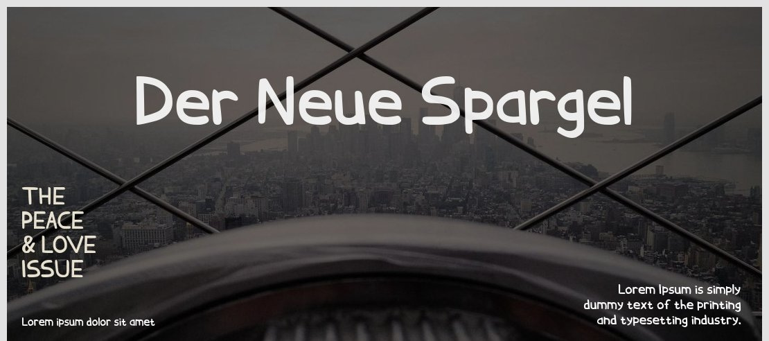 Der Neue Spargel Font