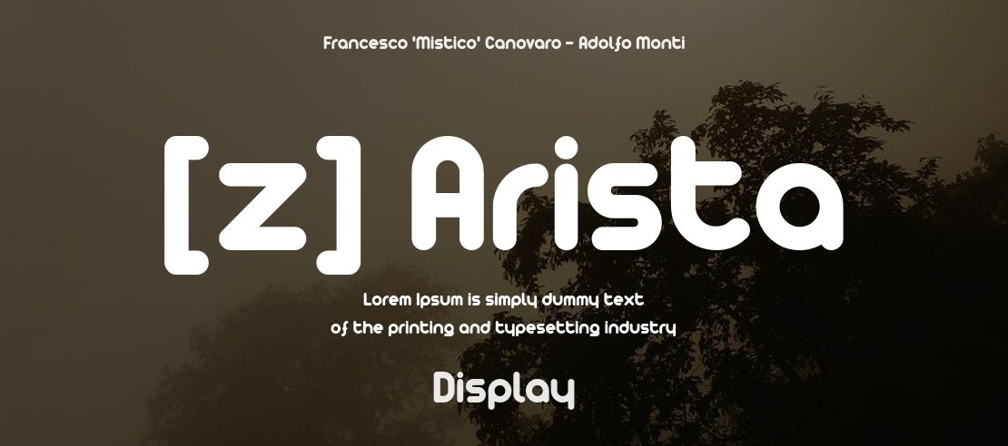 [z] Arista Font Family