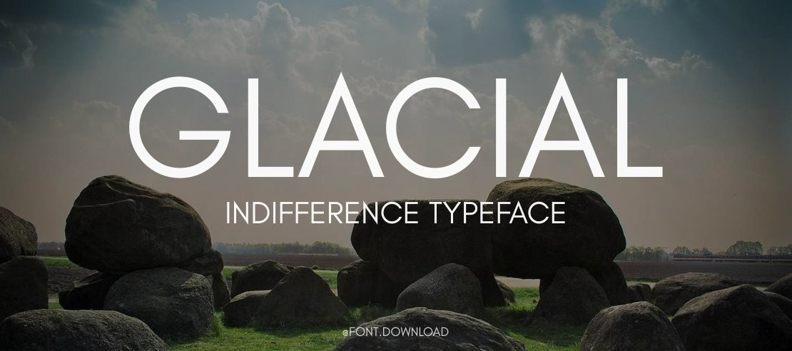 Glacial Indifference Font Family