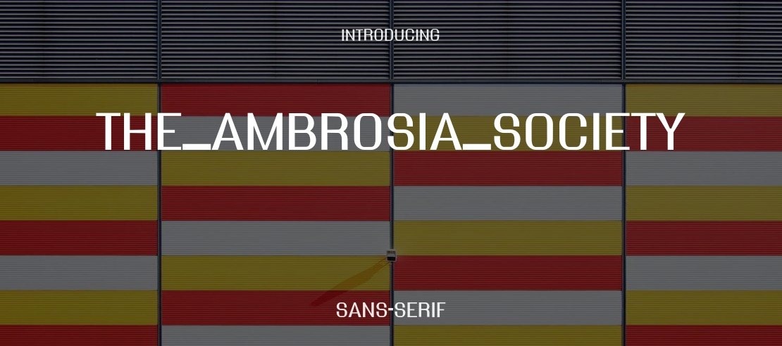 The_Ambrosia_Society Font