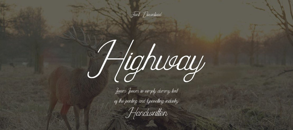 Highway Font