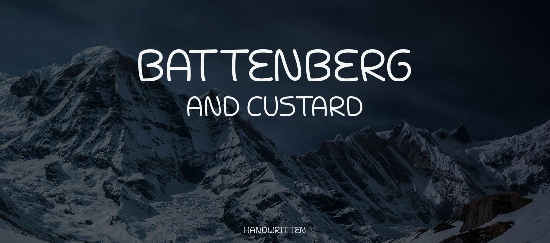 Battenberg and Custard Font Family