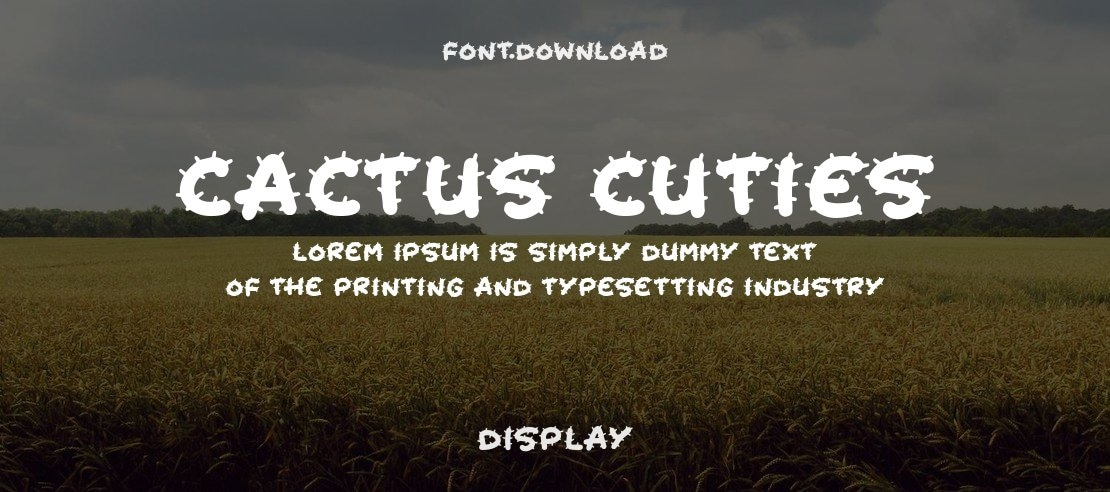 Cactus Cuties Font