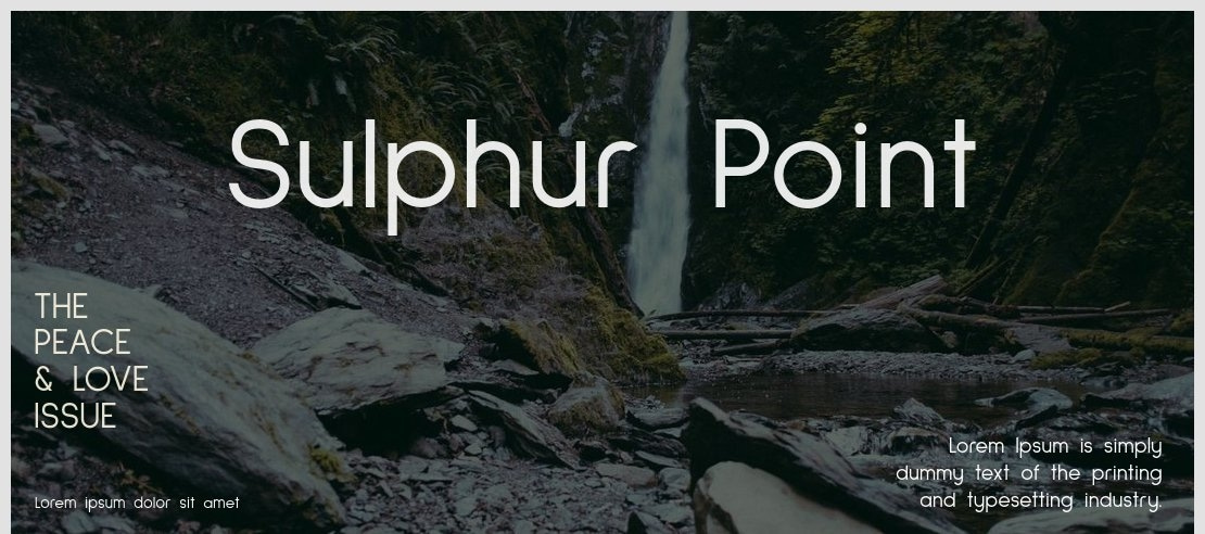 Sulphur Point Font Family