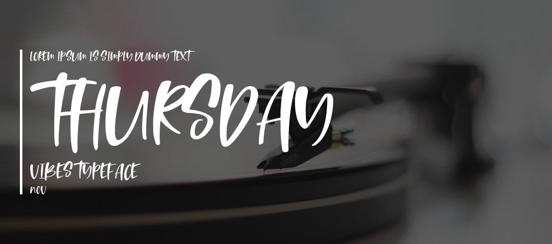 Thursday Vibes Font