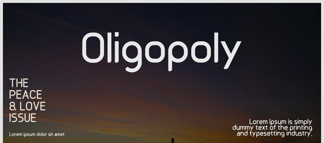 Oligopoly Font Family