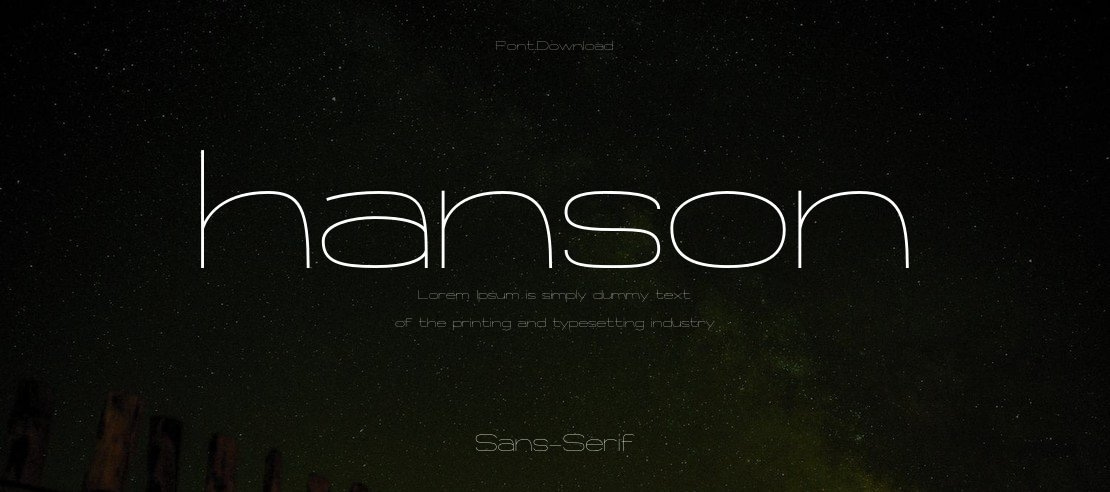 hanson Font