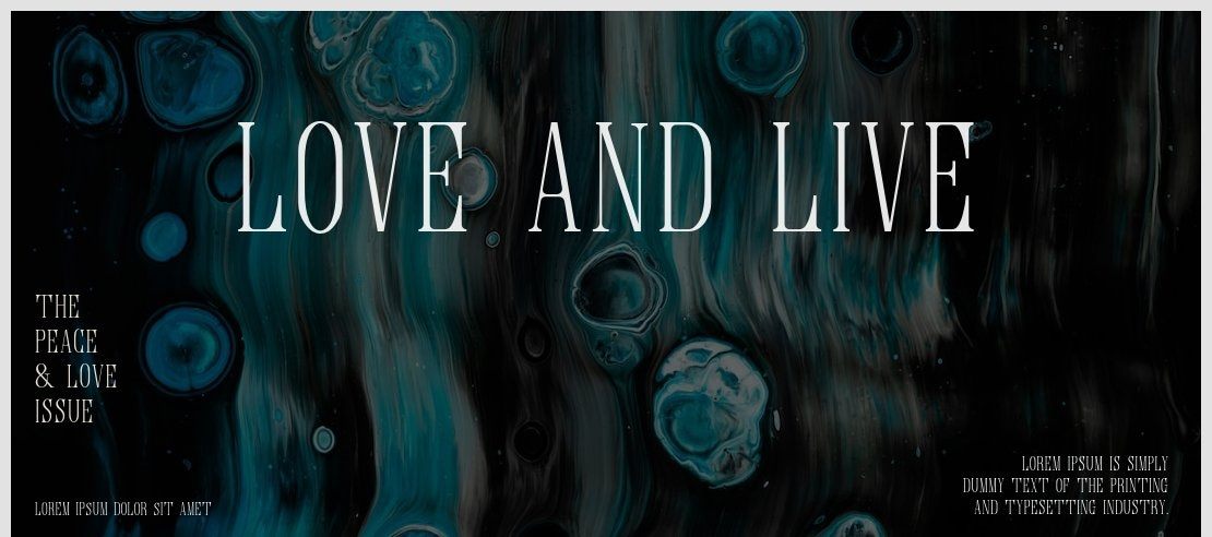 love and live Font