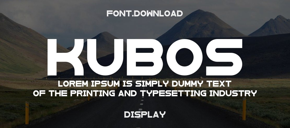 Kubos Font Family