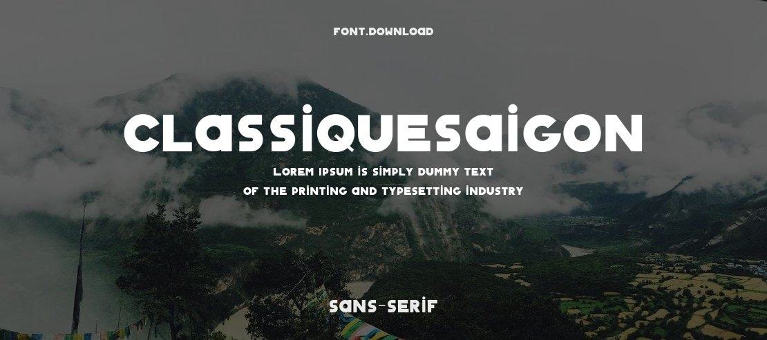 ClassiqueSaigon Font