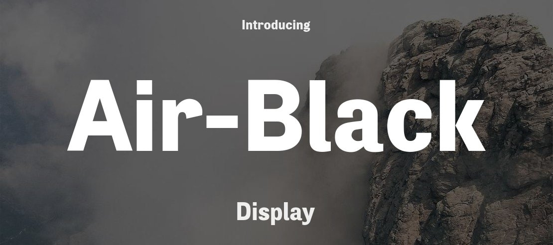 Air-Black Font Family