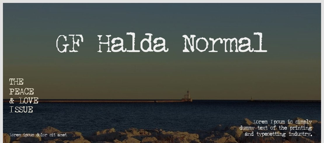 GF Halda Normal Font Family