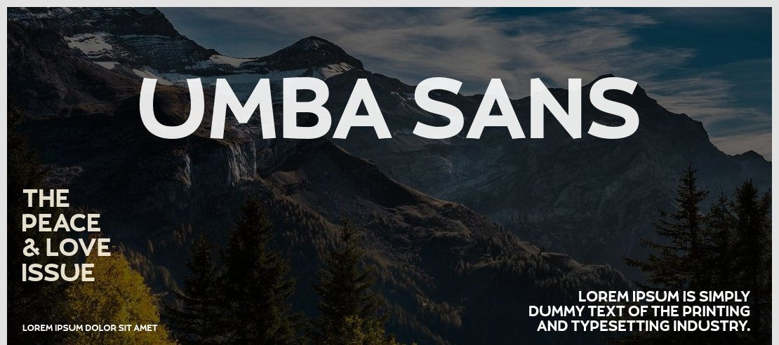 Umba Sans Font