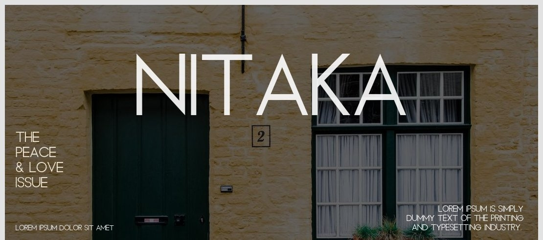 Nitaka Font