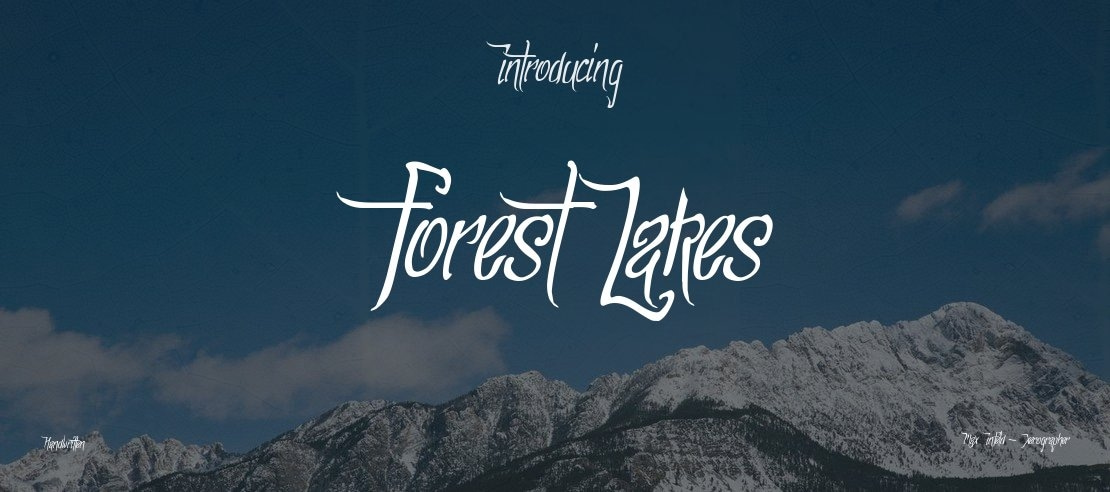 ForestLakes Font