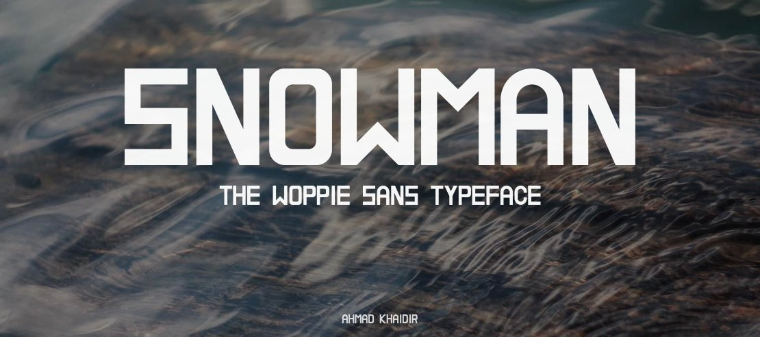 Snowman The Woppie Sans Font Family