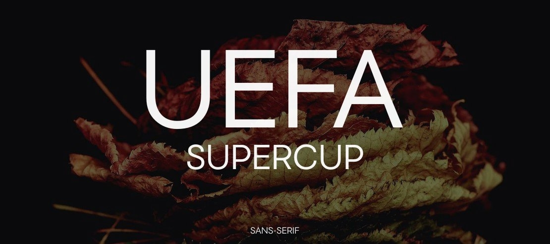 UEFA Supercup Font Family