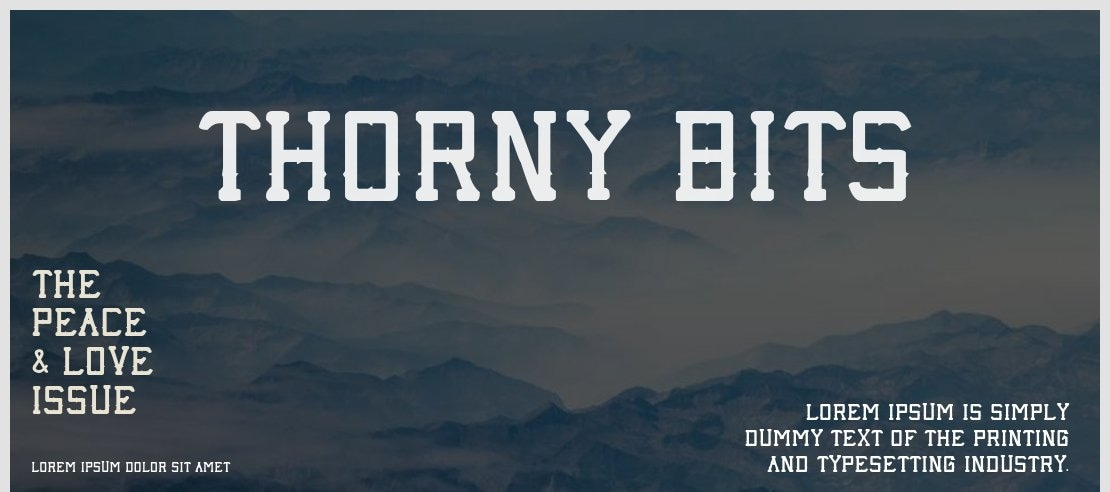 Thorny Bits Font