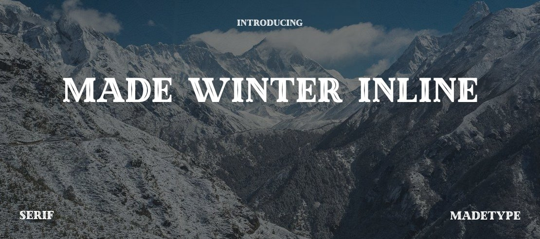 Made Winter Inline Font Family